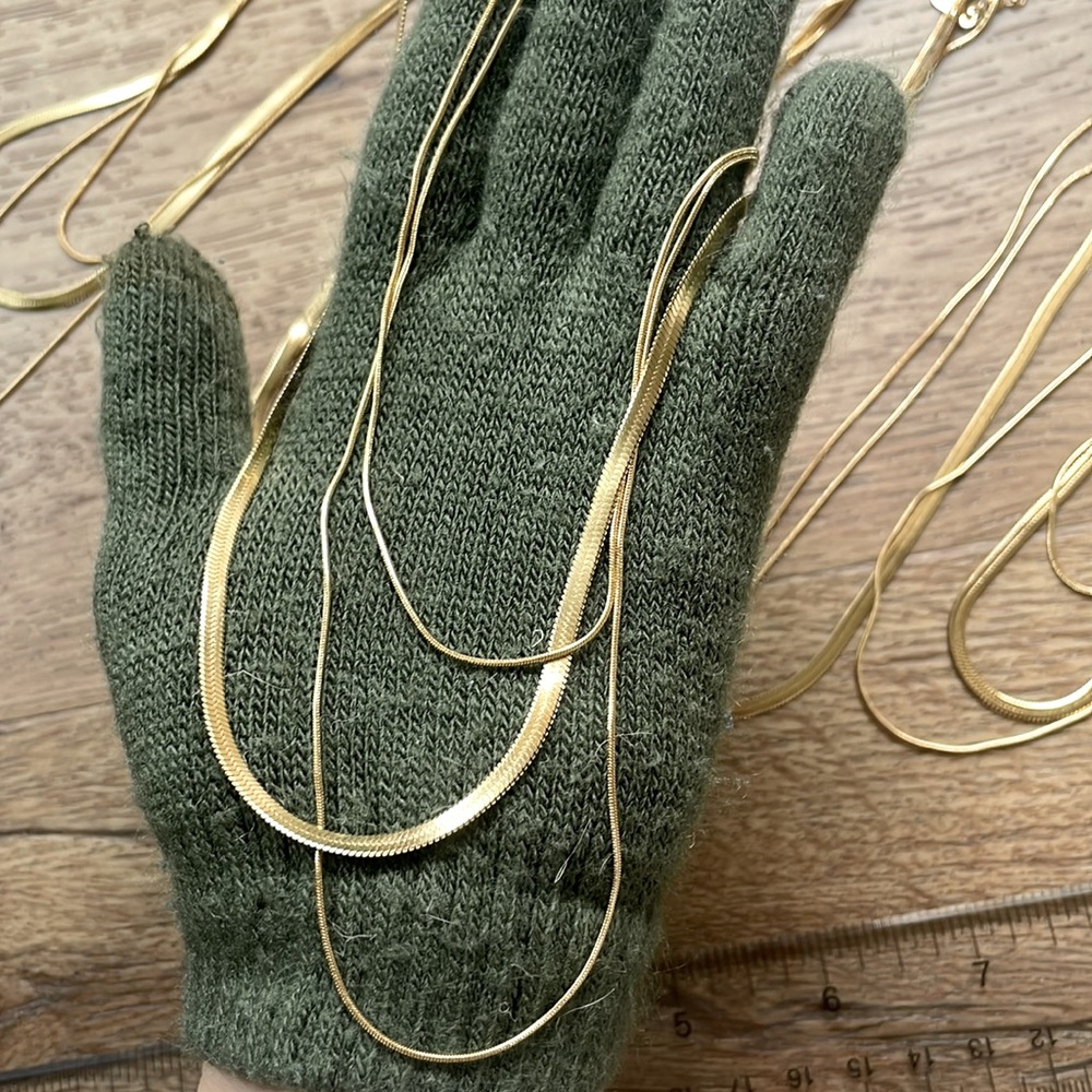 GOLD PLATED layered necklace